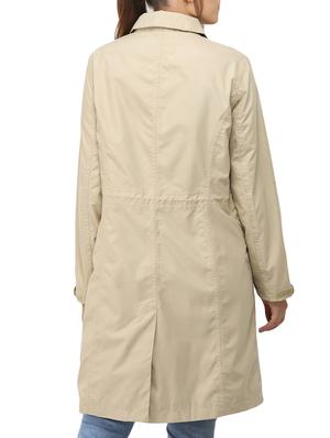 solid beige casual coat - 14410867 - Standard Image - 3