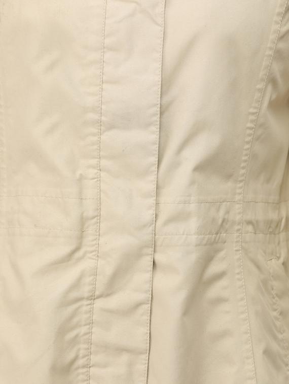 solid beige casual coat - 14410867 - Zoom Image - 4