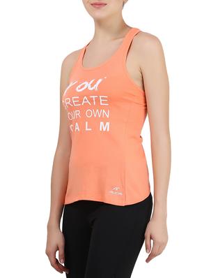orange cotton blend tank top - 14411075 - Standard Image - 2