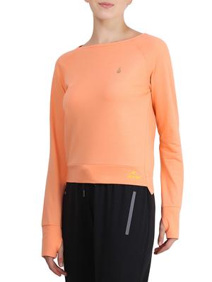 orange cotton blend top - 14411079 - Standard Image - 2