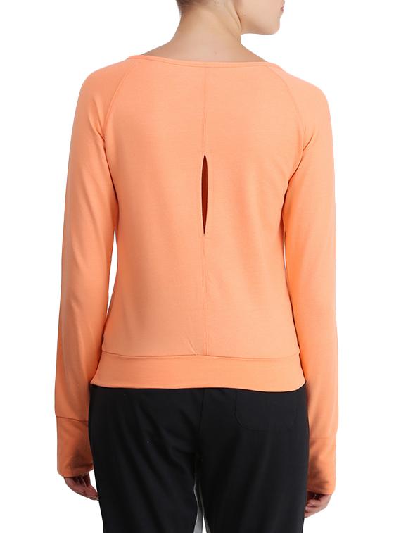 orange cotton blend top - 14411079 - Zoom Image - 3