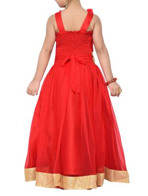 red satin party gown - 14411118 - Standard Image - 3