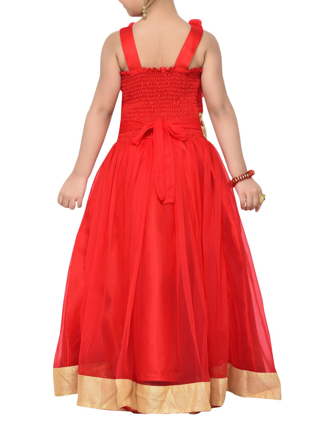 red satin party gown - 14411118 - Zoom Image - 3