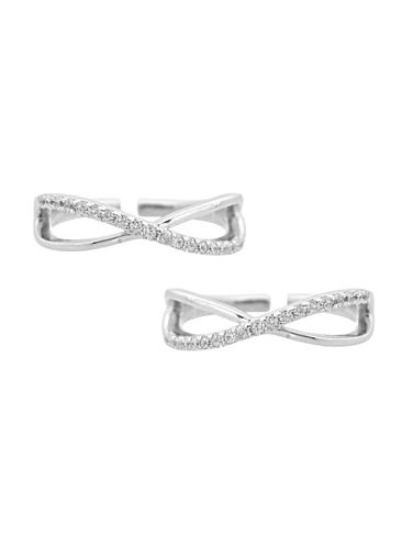 white silver body jewellery - 14411802 - Very Small Image - 1