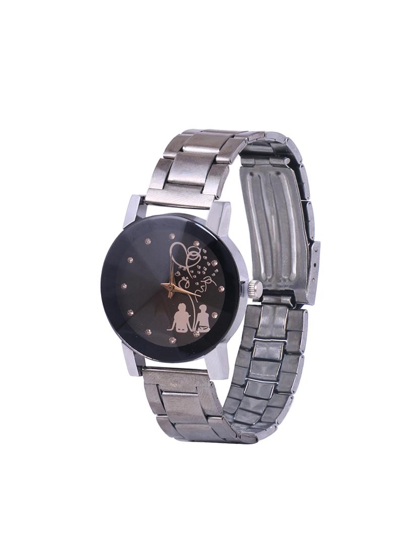 skylofts analog black dial stainless steel watch - 14411875 - Zoom Image - 1
