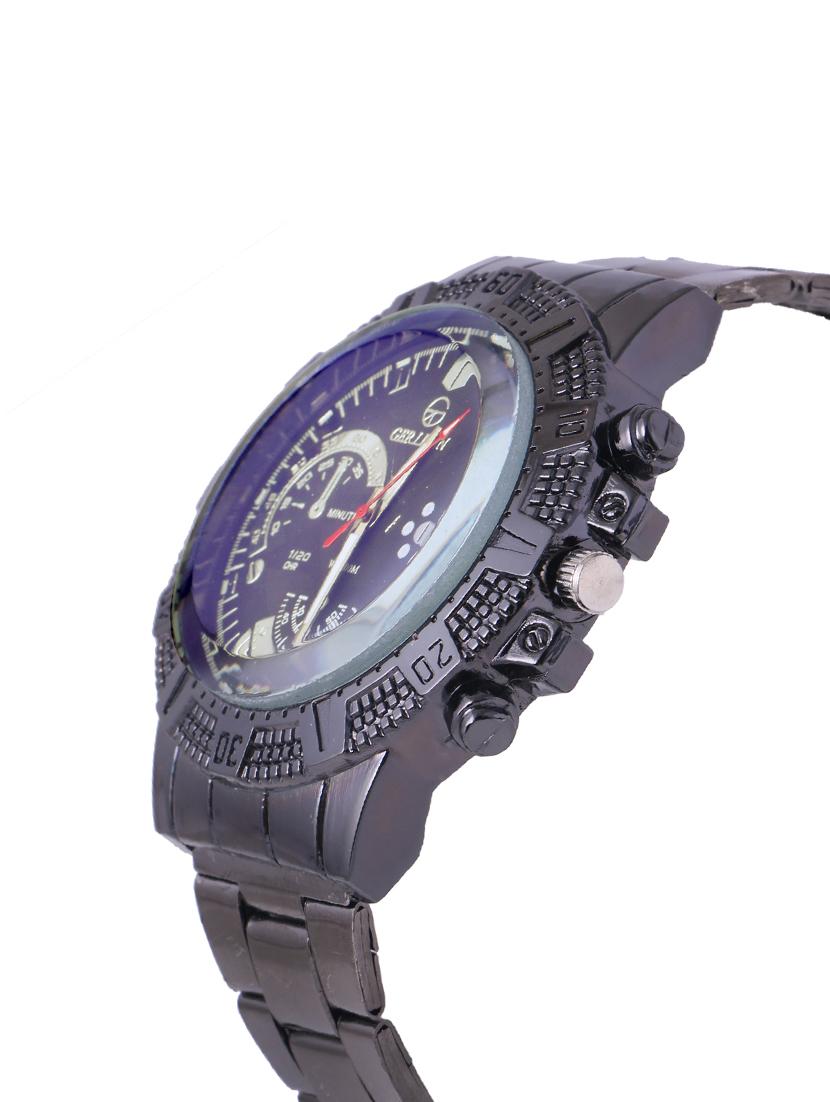 skylofts analog black dial stainless steel watch - 14411879 - Zoom Image - 2