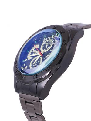 skylofts analogue blue dial stainless steel men watch - 14411881 - Standard Image - 2