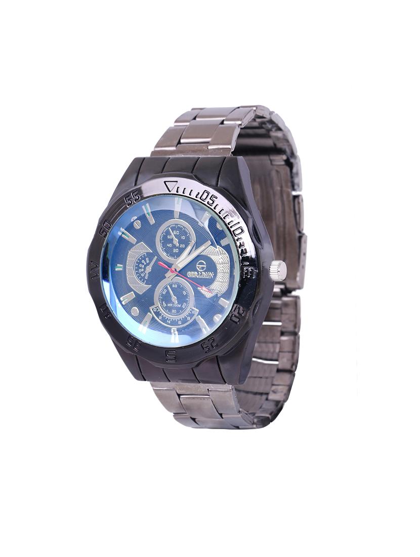 skylofts analogue blue dial stainless steel men watch - 14411881 - Zoom Image - 1