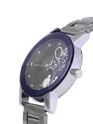 skylofts analogue black dial stainless steel watch - 14411884 - Standard Image - 2