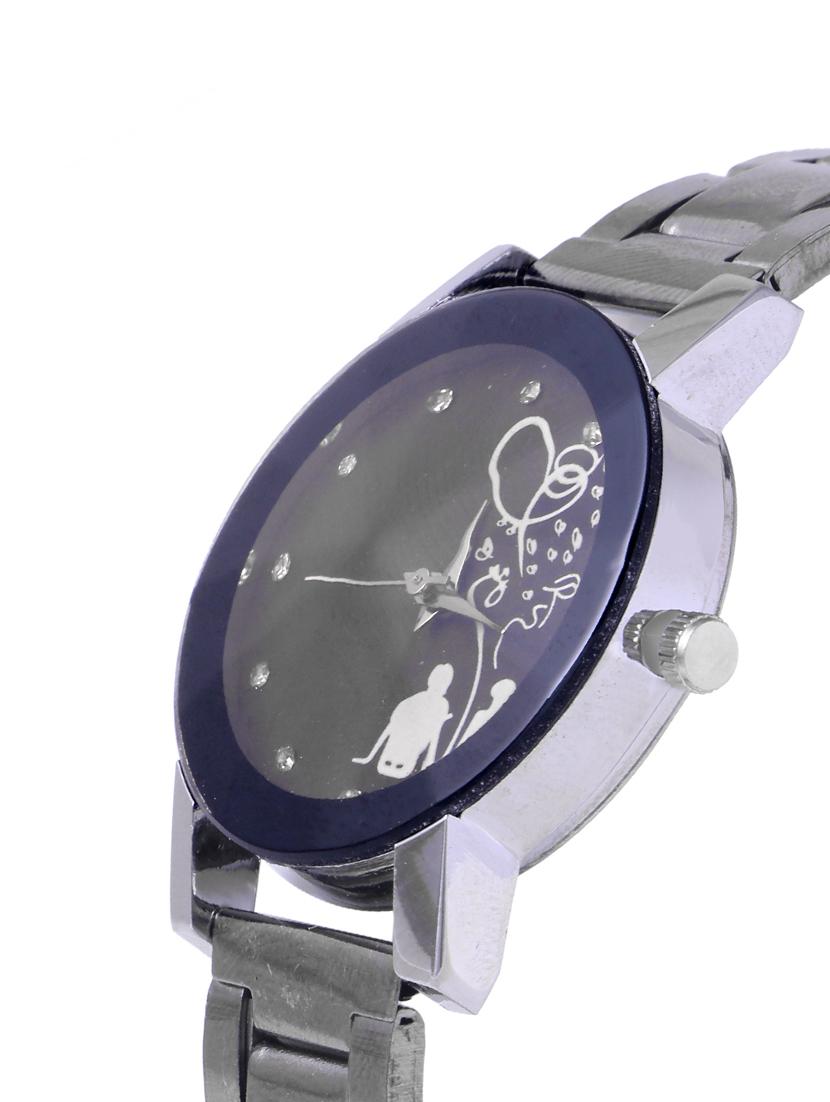 skylofts analogue black dial stainless steel watch - 14411884 - Zoom Image - 2