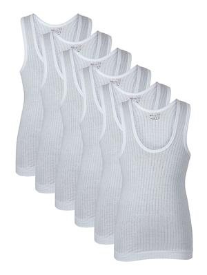 white cotton vest - 14412383 - Standard Image - 1
