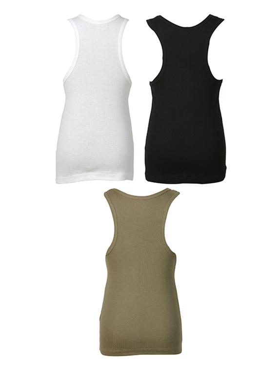 set of 3 multi colored cotton vests - 14412392 - Zoom Image - 2