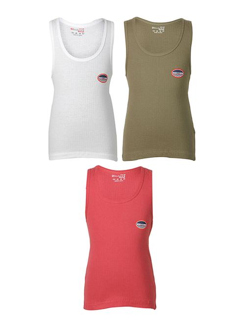 multi colored cotton vest - 14412393 - Standard Image - 1