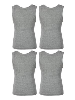 set of 4 multi colored cotton vests - 14412417 - Standard Image - 2