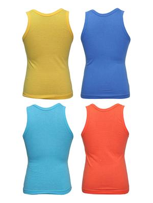 set of 4 multi colored cotton vests - 14412424 - Standard Image - 2