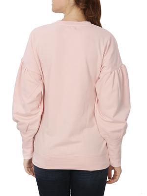 pink fleece round neck sweatshirt - 14412461 - Standard Image - 3