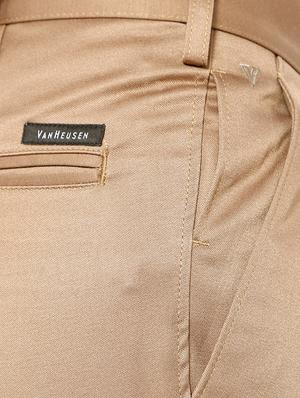 brown cotton blend formal trouser - 14413321 - Standard Image - 3