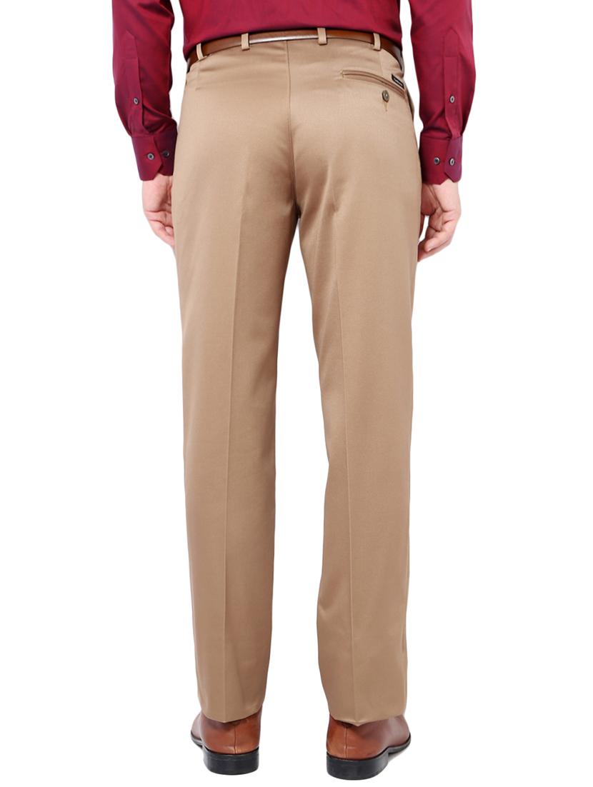 brown cotton blend formal trouser - 14413321 - Zoom Image - 2