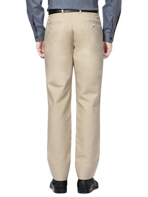beige cotton blend formal trouser - 14413460 - Standard Image - 2