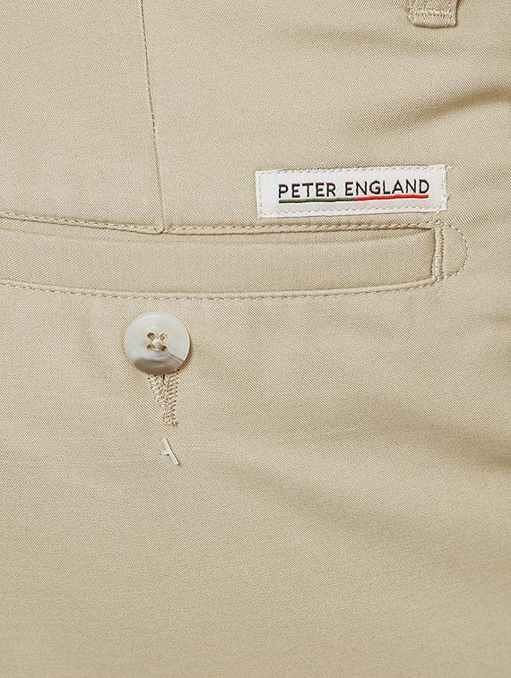 beige cotton blend formal trouser - 14413460 - Zoom Image - 3