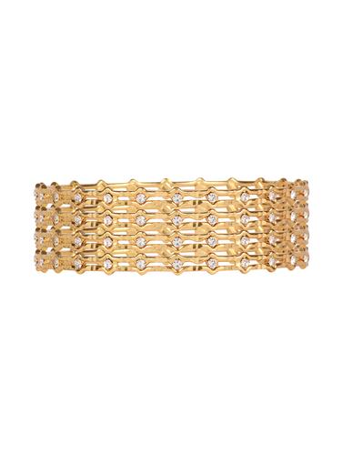 multi gold plated bangle - 14413482 - Very Small Image - 1