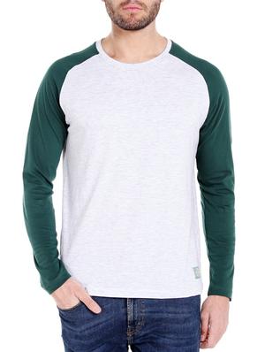 white cotton raglan t-shirt - 14413897 - Standard Image - 1
