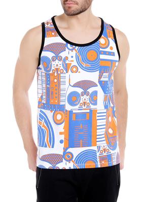 blue cotton all over print t-shirt - 14413904 - Standard Image - 1