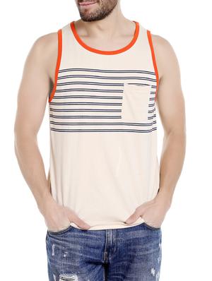 beige cotton pocket t-shirt - 14413906 - Standard Image - 1
