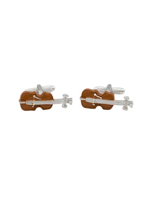 brown metal cufflink - 14413986 - Standard Image - 1