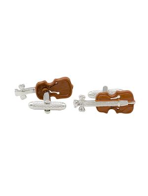 brown metal cufflink - 14413986 - Standard Image - 2