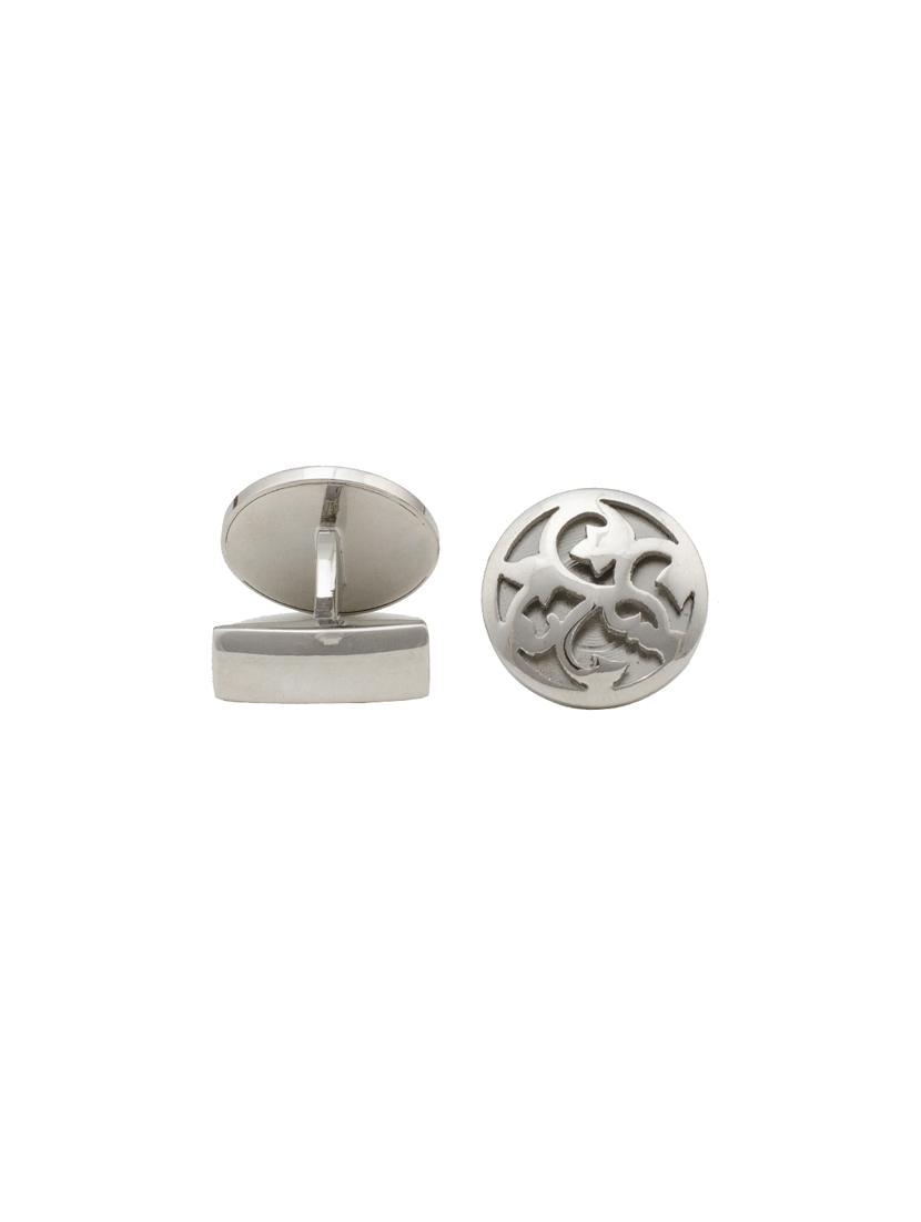 silver metal cufflink - 14413987 - Zoom Image - 2