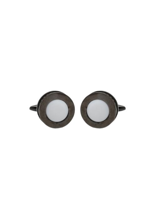 grey metal cufflink - 14413997 - Standard Image - 1