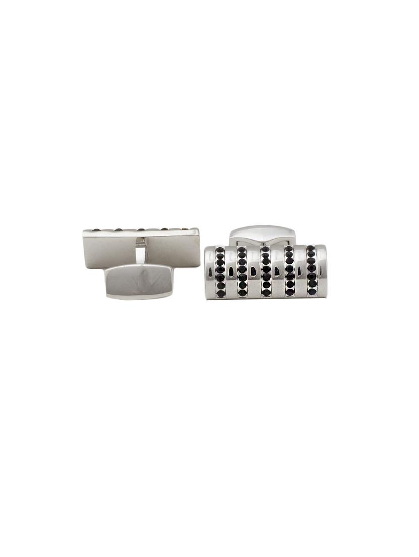 silver metal cufflink - 14414004 - Zoom Image - 2