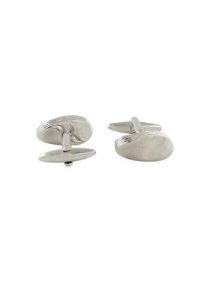 silver metal cufflink - 14414009 - Standard Image - 2