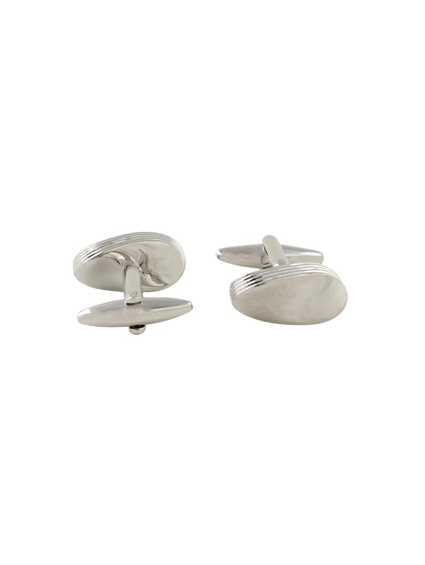 silver metal cufflink - 14414009 - Zoom Image - 2
