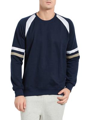 navy blue fleece solid sweatshirt - 14415335 - Standard Image - 1