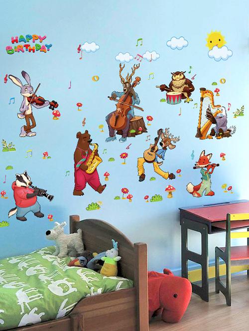 multi colored vinyl wall decor - 14415641 - Standard Image - 1