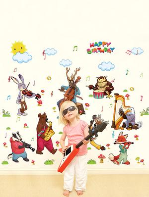 multi colored vinyl wall decor - 14415641 - Standard Image - 4