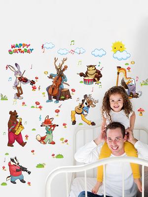 multi colored vinyl wall decor - 14415641 - Standard Image - 5