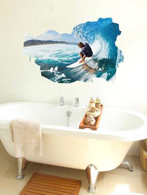 cortina racing in water 3d theme wall stickers - 14415649 - Standard Image - 3