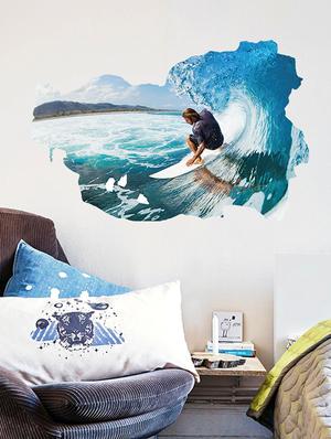 cortina racing in water 3d theme wall stickers - 14415649 - Standard Image - 5