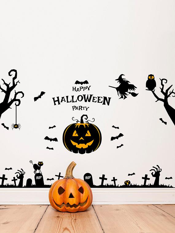 cortina happy halloween party theme wall stickers - 14415653 - Zoom Image - 5