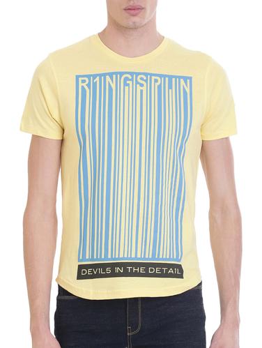 yellow cotton t-shirt - 14415690 - Very Small Image - 1