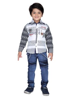 white cotton full length set - 14416370 - Standard Image - 2