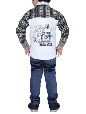 white cotton full length set - 14416370 - Standard Image - 4