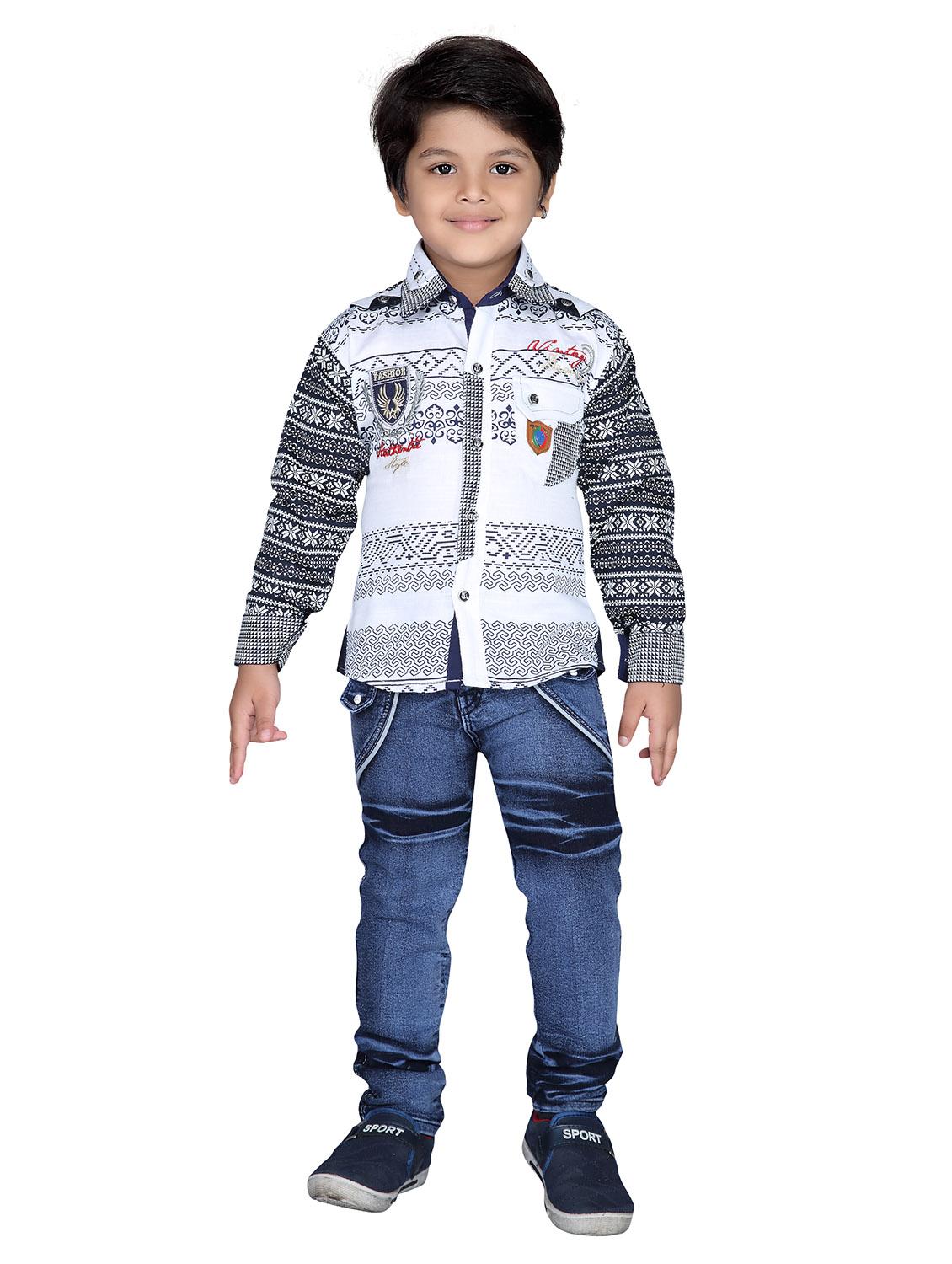 white cotton full length set - 14416370 - Zoom Image - 2