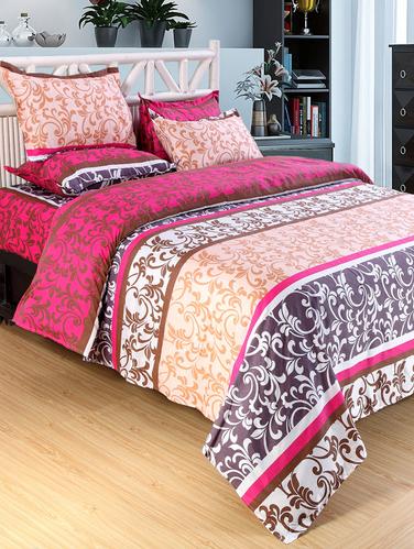 Printed PolyCotton Double Bed Sheet with 2 Pillow Covers - 14416401 - Very Small Image - 1