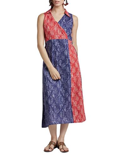 Multi colored cotton maxi dress - 14417882 - Very Small Image - 1