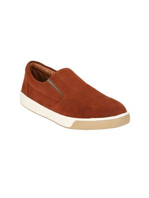 brown Suede casual slipon - 14418085 - Standard Image - 1
