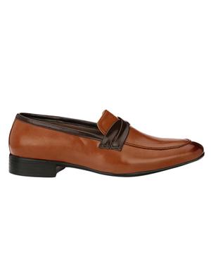 tan leatherette formal slip on - 14418089 - Standard Image - 2